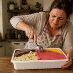 donna porziona gelato