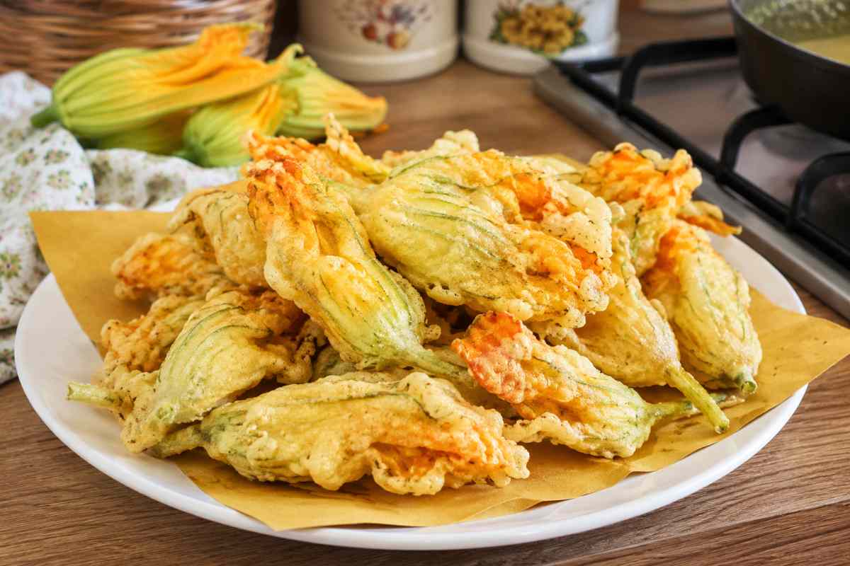 fiori di zucca fritti